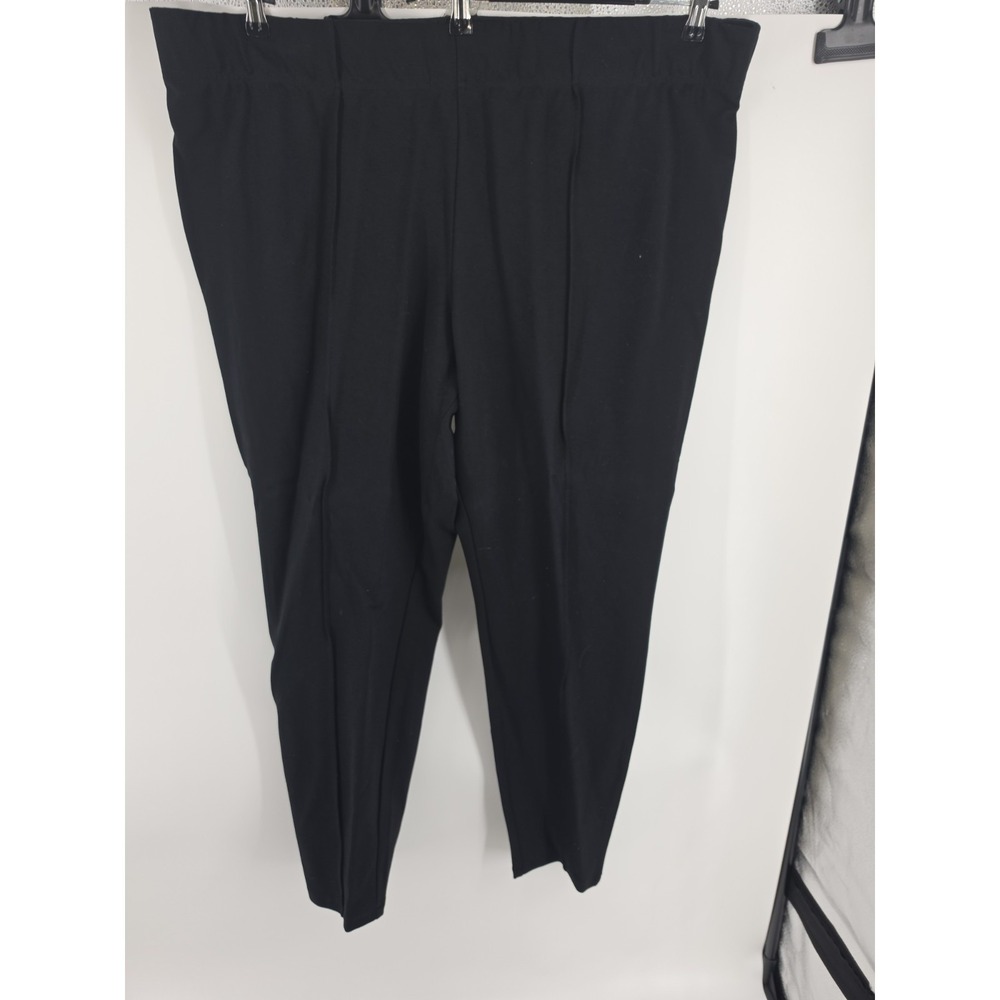 Ava & Viv Black Elastic Waist Comfort Stretch Pants Sz 3x
